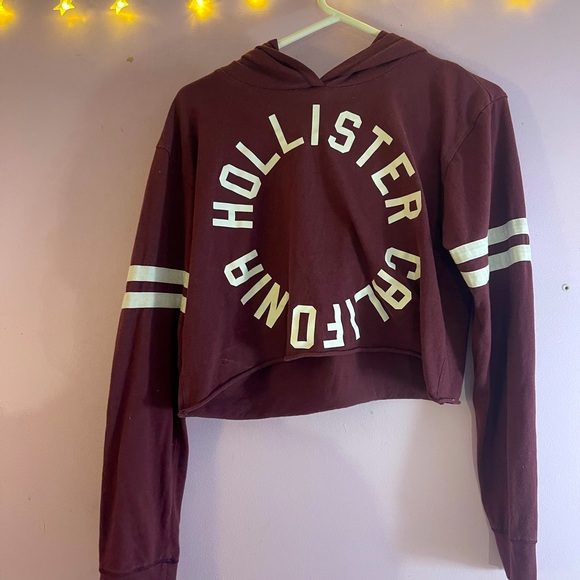 Hollister Tops - LongSleeve Cropped Hoodie